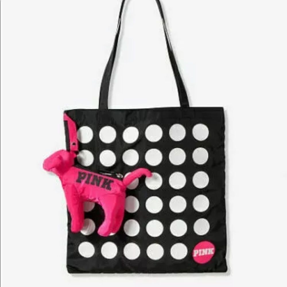 🔥Victoria's Secret PINK Mini Dog And Packable bag New (60)